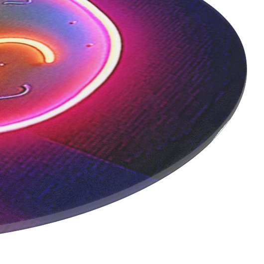 Planche À Découper Neon Glow Happy Face Art (Coin)