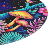 Planche À Découper Neon Imaginaire Forêt Design de nuit (Coin)