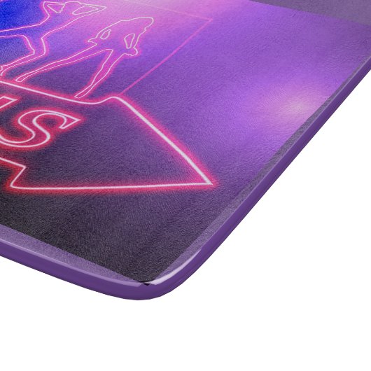 Planche À Découper Neon Pink Girls Sign Thunder_cove (Coin)