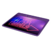 Planche À Découper Neon Pink Girls Sign Thunder_cove (Coin)