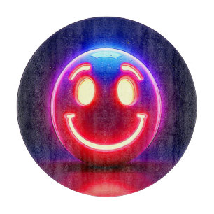 Planche À Découper Neon Smile : Joyeux Feu