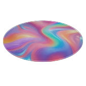 Planche À Découper Neon tendance Pink Blue vert vert vagues abstraite (Coin)