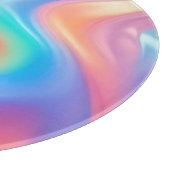 Planche À Découper Neon tendance Pink Blue vert vert vagues abstraite (Coin)