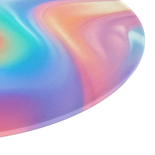 Planche À Découper Neon tendance Pink Blue vert vert vagues abstraite (Coin)