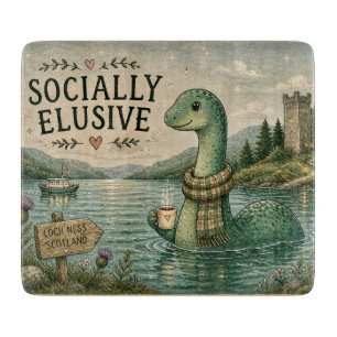 Planche À Découper Nessie Cryptide Insaisissable Socialement Cosy Loc
