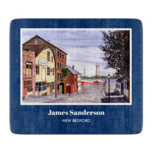 Planche À Découper New Bedford Massachusetts New England Peinture