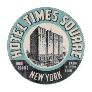 Planche À Découper New York Hotel, modifier le texte Cutting Board