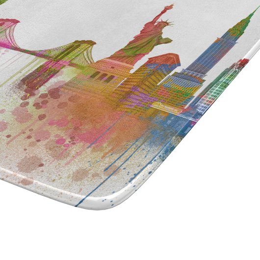 Planche À Découper New York Skyline - Arc en ciel (Coin)