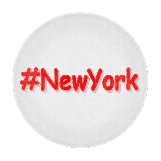 Planche À Découper "#NewYork" Joli design. Commandez dès maintenant (Devant)