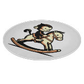 Planche À Découper N'Importe Quel Singe Couleur Sur Cheval À Rocher (Coin)