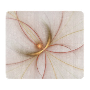 Planche À Découper Noble Cuivre Et Or Abstrait Art Fractal Moderne