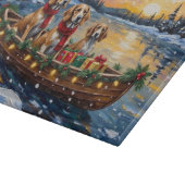 Planche À Découper Noël Afghan Hound Bateau Vacances (Coin)
