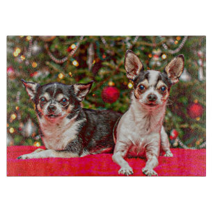 Planche À Découper Noël au Chihuahua