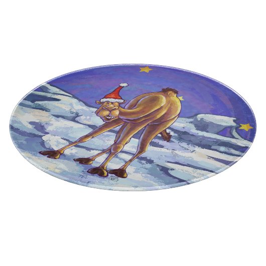 Planche À Découper Noël aux chameaux (Coin)