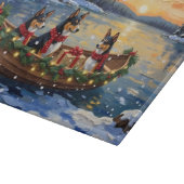Planche À Découper Noël Bateau Basenji Fêtes (Coin)