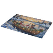 Planche À Découper Noël Bateau Biewer Terrier Vacances (Coin)