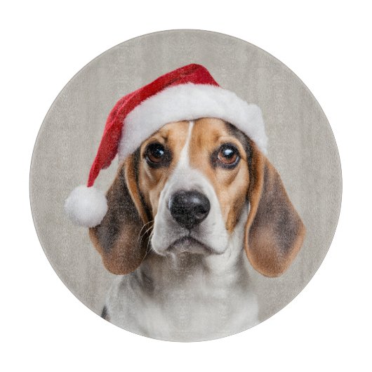 Planche À Découper Noël beagle (Devant)