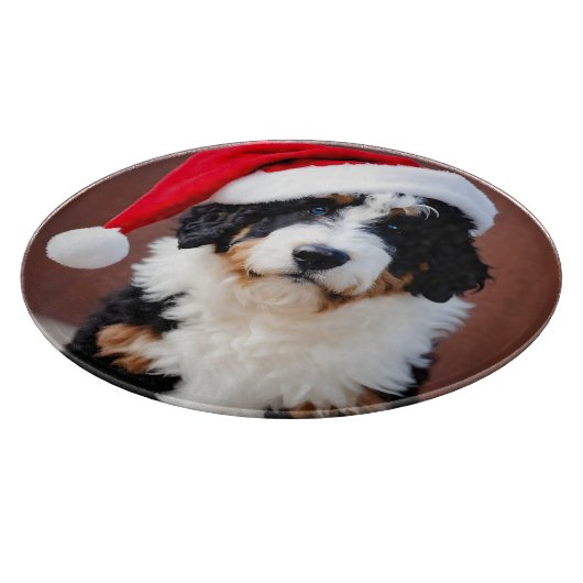 Planche À Découper Noël Bernedoodle (Coin)