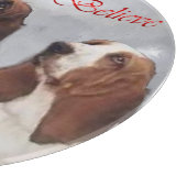 Planche À Découper Noël de Basset Hound (Coin)