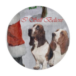 Planche À Découper Noël de Basset Hound