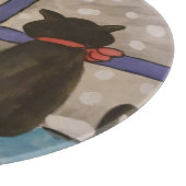 Planche À Découper Noël de chat noir (Coin)