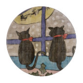 Planche À Découper Noël de chat noir (Devant)