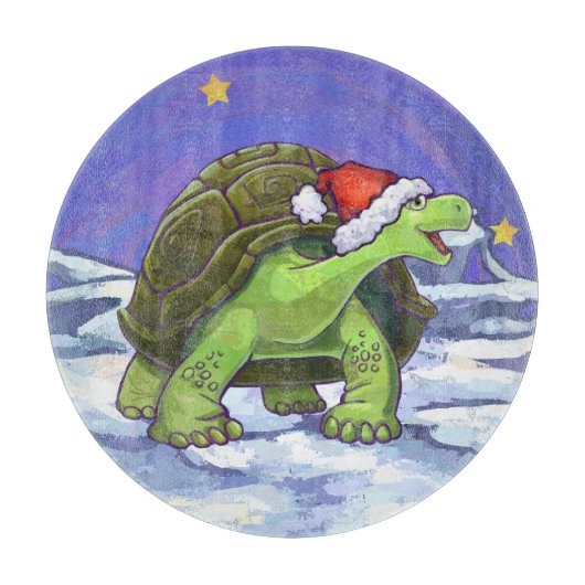 Planche À Découper Noël de la tortue nocturne étoilée (Devant)