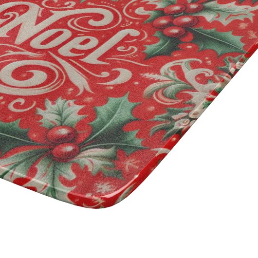 Planche À Découper Noel de Noël Rouge et Vert (Coin)