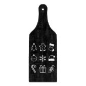 Planche À Découper Noël Doodé pain d'épice bonbons Noël (Devant)