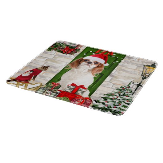 Planche À Découper Noël du chien Cavalier King (Coin)