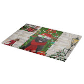 Planche À Découper Noël du chien de Terre-Neuve (Coin)