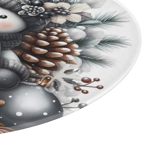 Planche À Découper Noël du mignon Snowman (Coin)