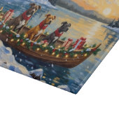 Planche À Découper Noël en bateau avec Pitbull (Coin)