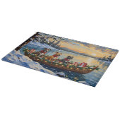 Planche À Découper Noël en bateau avec Pitbull (Coin)