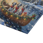 Planche À Découper Noël en bateau dalmate (Coin)