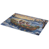 Planche À Découper Noël en bateau pour Springer Spaniel (Coin)