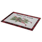 Planche À Découper Noël en forêt | Cardinal rouge (Coin)