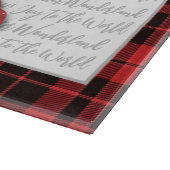 Planche À Découper Noël en forêt | Cardinal rouge (Coin)