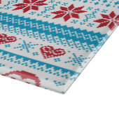 Planche À Découper Noël et l'hiver ont tricoté le motif (Coin)