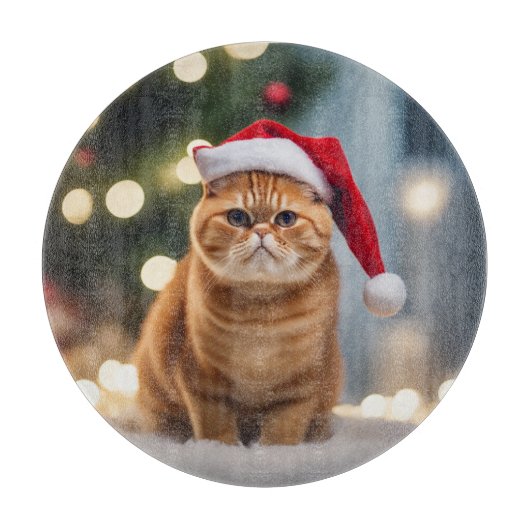 Planche À Découper Noël Exotique Shorthair (Devant)