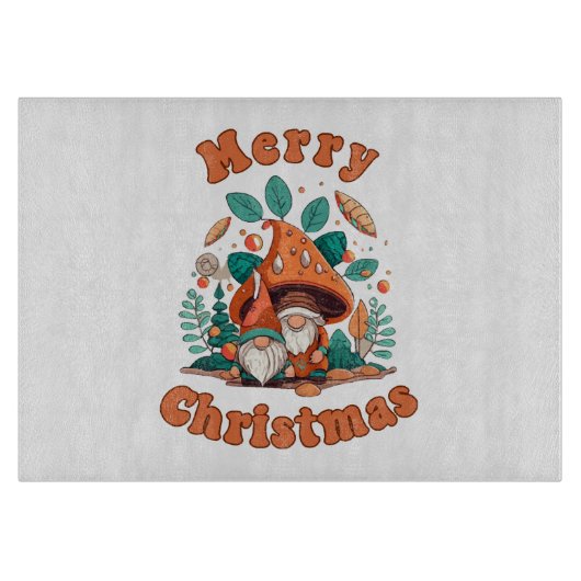 Planche À Découper Noël Gnome Rétro (Devant)