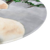 Planche À Découper Noël Golden Retriever (Coin)