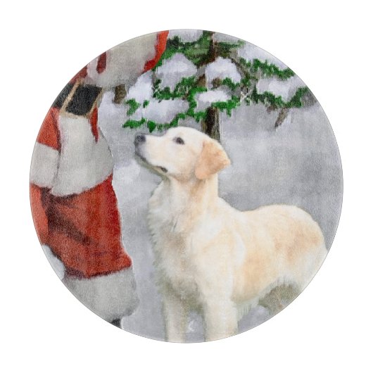 Planche À Découper Noël Golden Retriever (Devant)