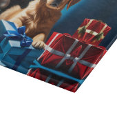 PLANCHE À DÉCOUPER NOËL GOLDEN RETRIEVER PUPPY (Coin)