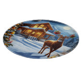 Planche À Découper Noël/Hiver Deer Lodge (Coin)