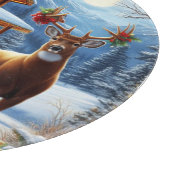 Planche À Découper Noël/Hiver Deer Lodge (Coin)
