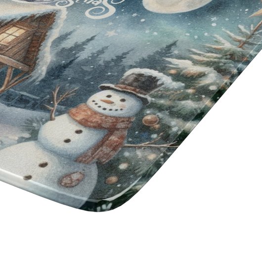 Planche À Découper Noël/Hiver/Planche à neige (Coin)