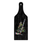 Planche À Découper Noël Hockey Sports Bal Santa Hat Noël (Devant)