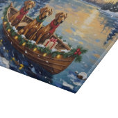 Planche À Découper Noël Rhodesian Ridgeback Bateau Vacances (Coin)
