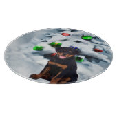 Planche À Découper Noël Rottweiler (Coin)